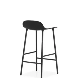 Normann Copenhagen Form Bar Stool, 65 cm, black steel – black